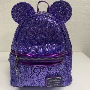 purple mickey backpack